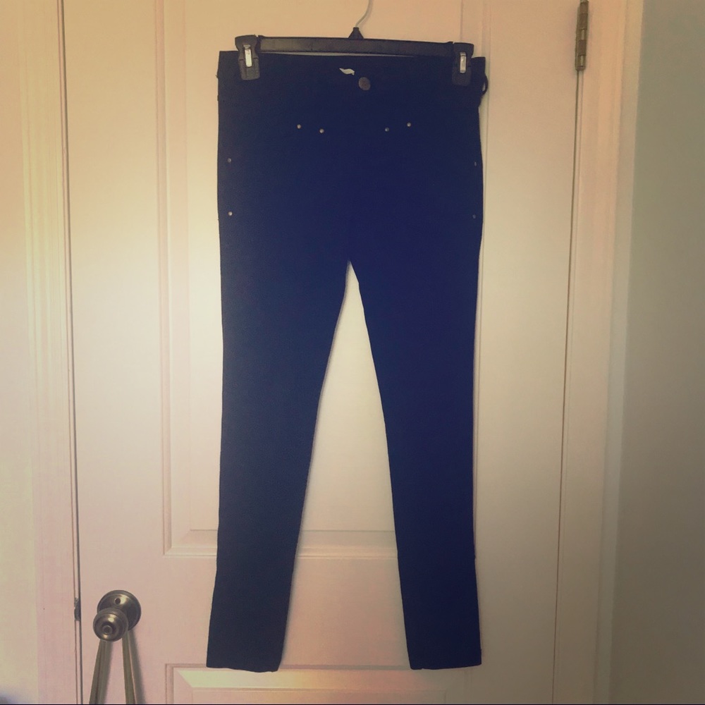 Free People Black Stretch Jeggings